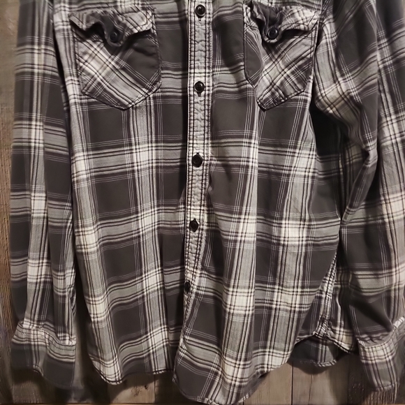 Arizona shirt mens size large button down long sleeve plaid flannel regular fit - Picture 5 of 9